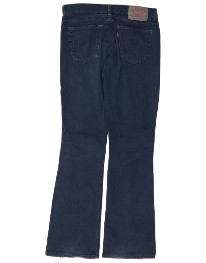 LEVI'S Womens Bootcut Jeans W30 L32 Navy Blue Cotton