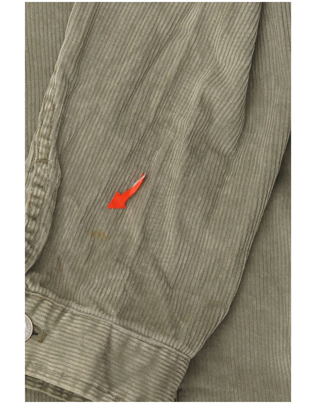 Eddie Bauer Womens Corduroy Jacket UK 16 Large Green Cotton