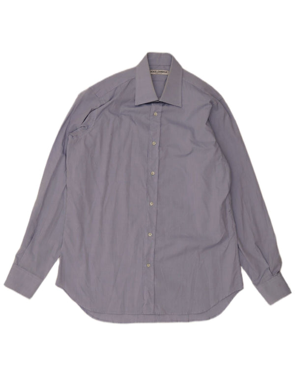 Dolce & Gabbana Mens Shirt Size 40 15 3/4 Medium Blue
