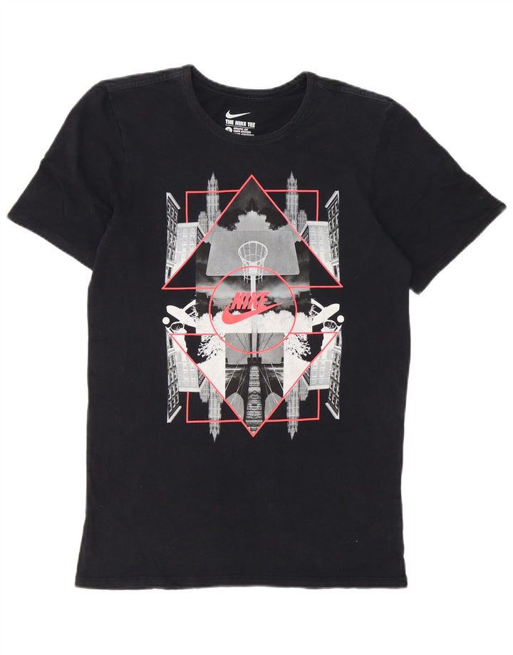 Nike Mens Athletic Cut Graphic T-Shirt Top Small Black