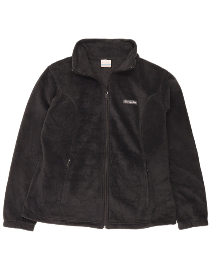 COLUMBIA Womens Fleece Jacket UK 18 XL Black Polyester