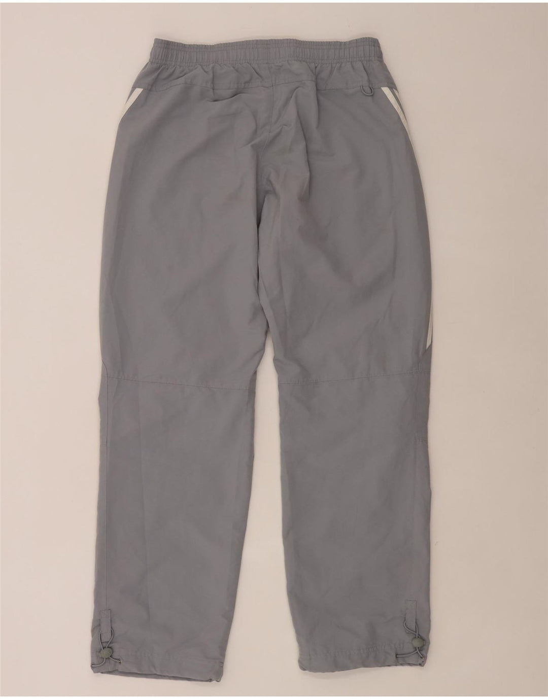 Adidas Mens Tracksuit Trousers Medium Grey Polyester