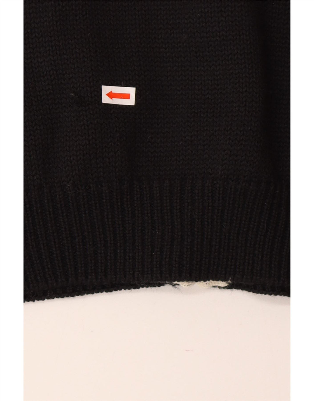 JORG PETERSON Womens Cardigan Sweater EU 42 Large Black Floral Wool