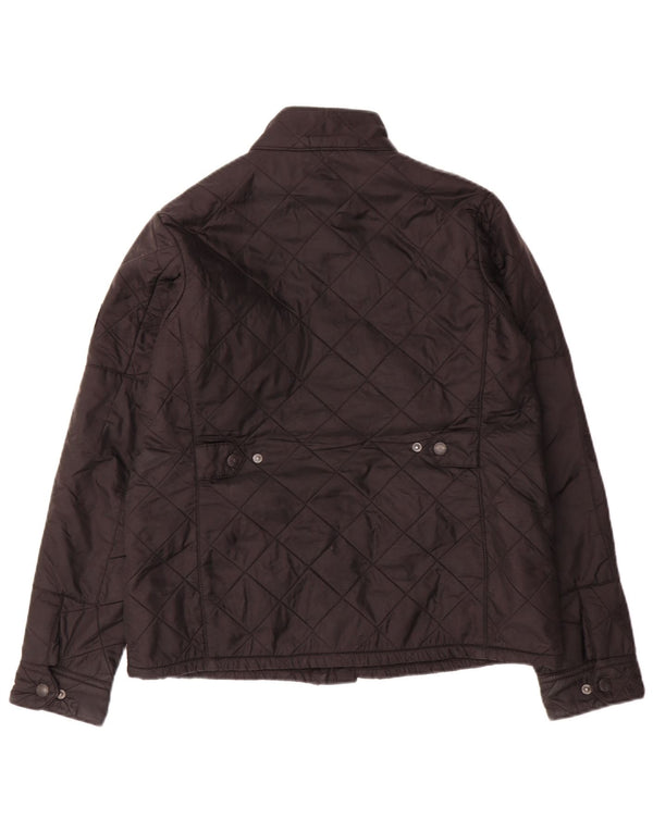 Barbour Boys Quilted Jacket 12-13 Years XL Black Polyamide