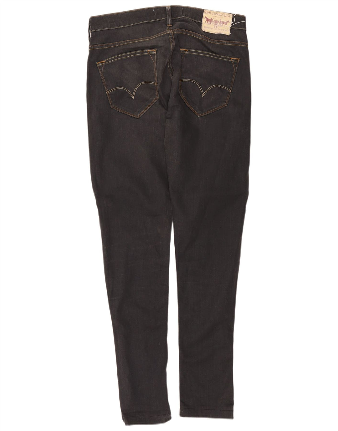 Levi's Mens 504 Straight Jeans W32 L34 Grey Cotton