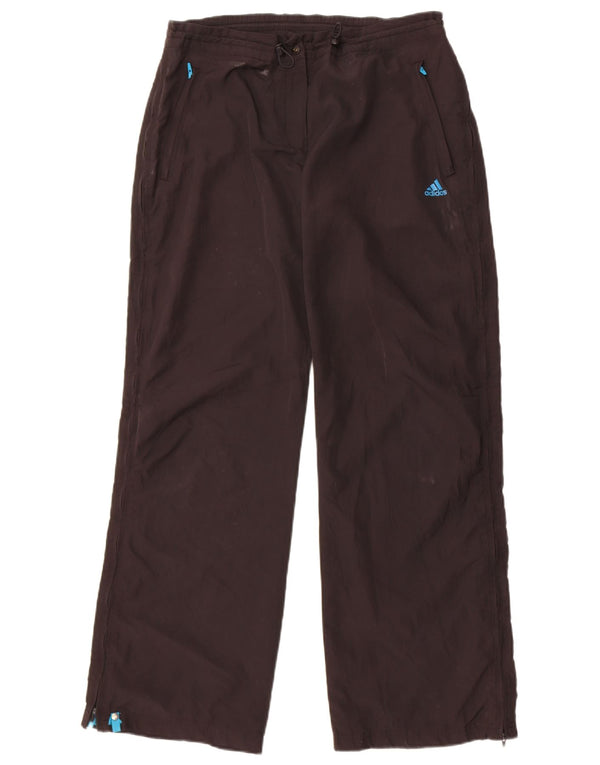 Adidas Womens Clima Proof Tracksuit Trousers UK 14 Medium Black Polyester