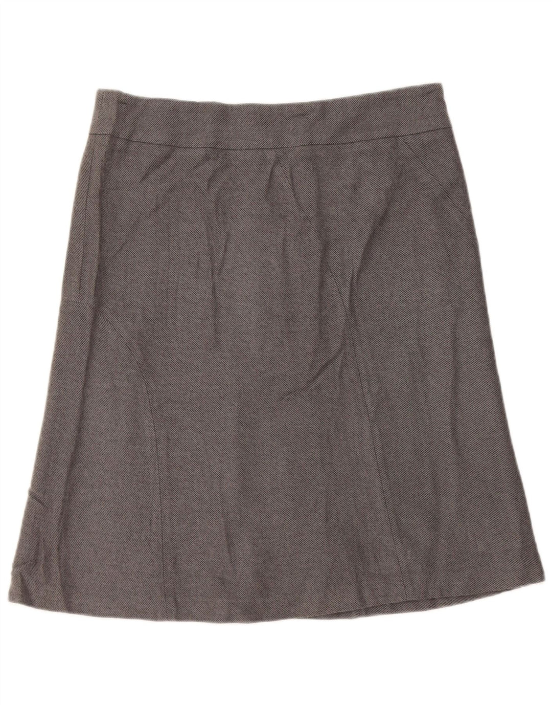 EDDIE BAUER Womens A-Line Skirt US 12 Large W32 Grey Acrylic