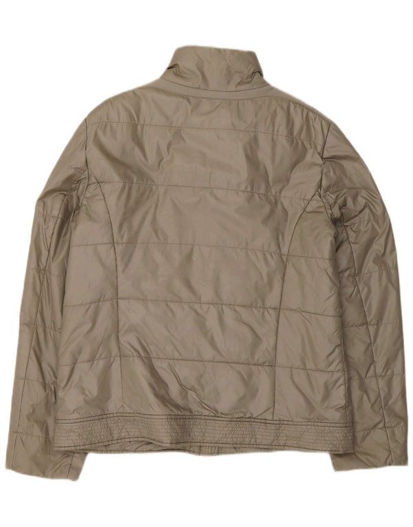 Geox Womens Respira Padded Jacket UK 14 Large Grey Polyamide