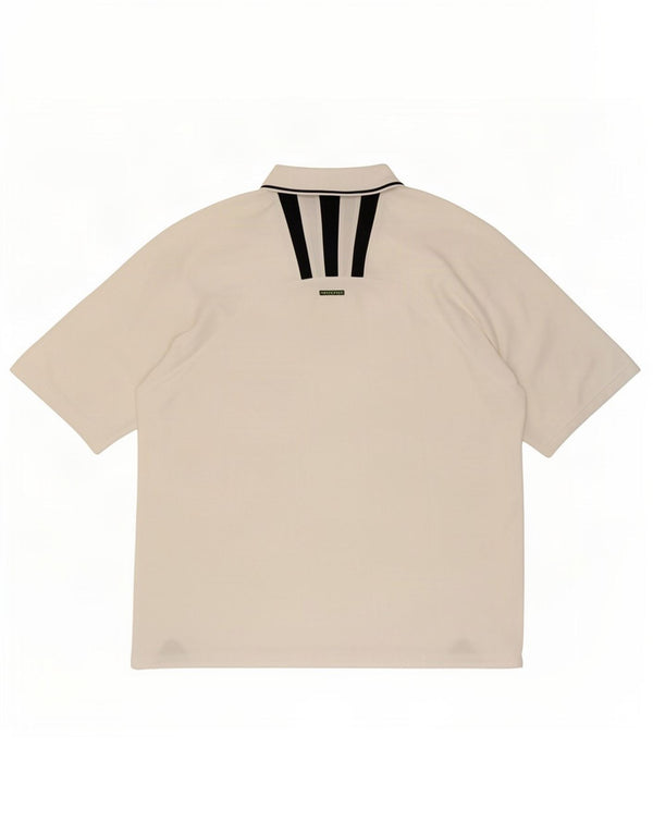 Adidas Mens Polo Shirt UK 44/46 Large White Polyester