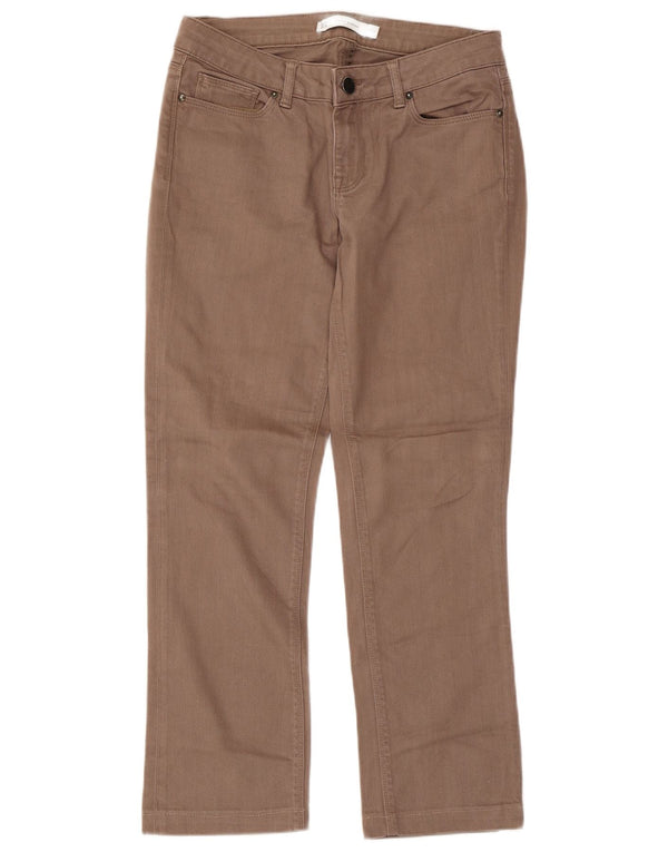 ZARA Womens Straight Jeans EU 38 Small W28 L26 Brown Cotton