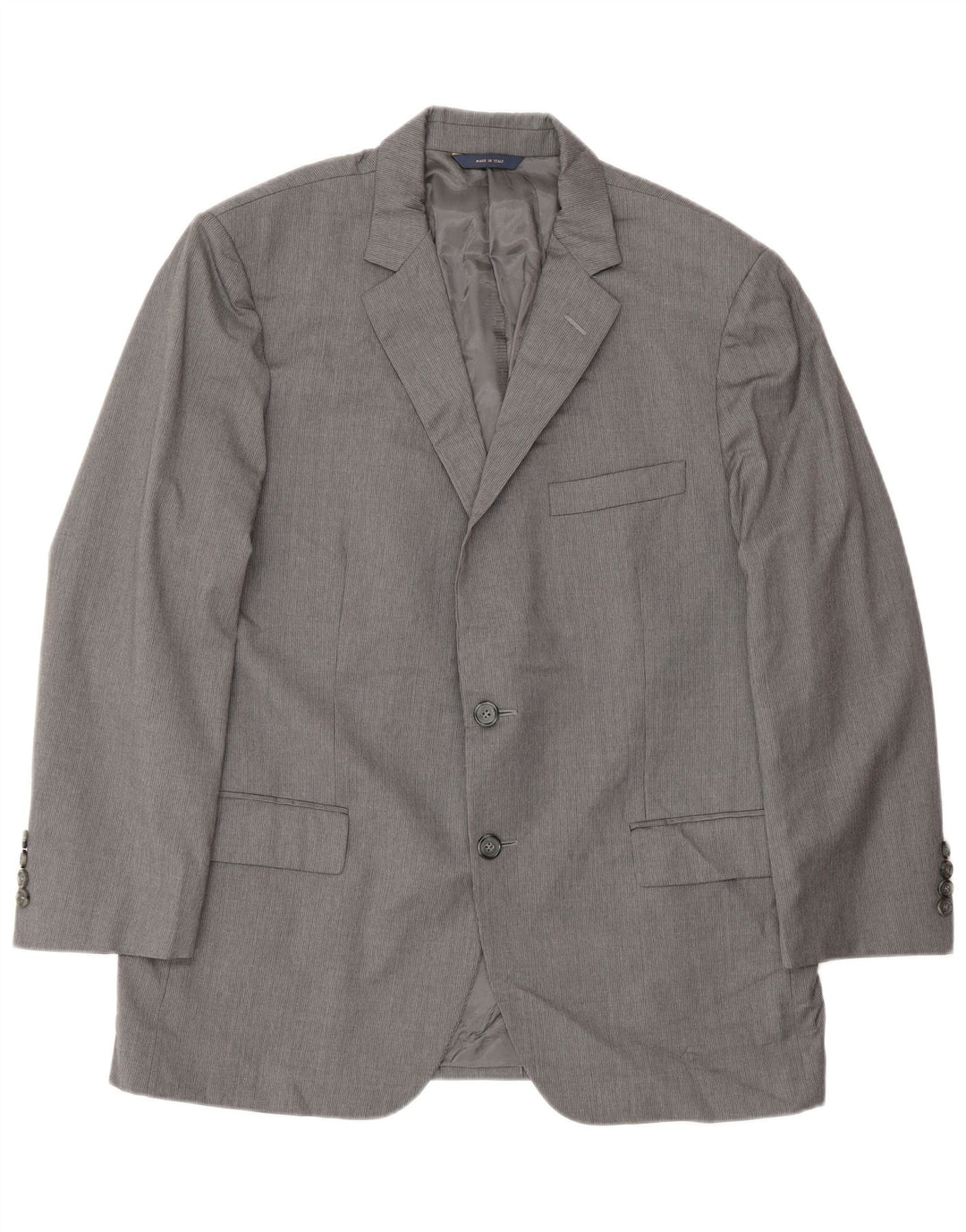 Brooks Brothers Mens Slim 2 Button Blazer Jacket UK 42 XL Grey Wool