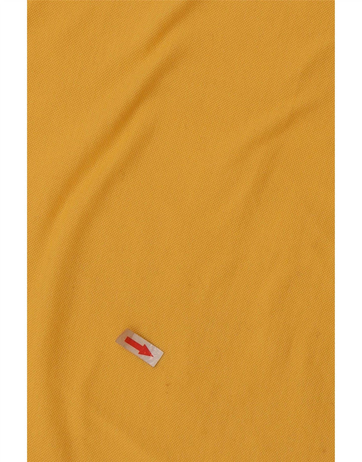 Sergio Tacchini Mens Polo Shirt Medium Yellow Cotton