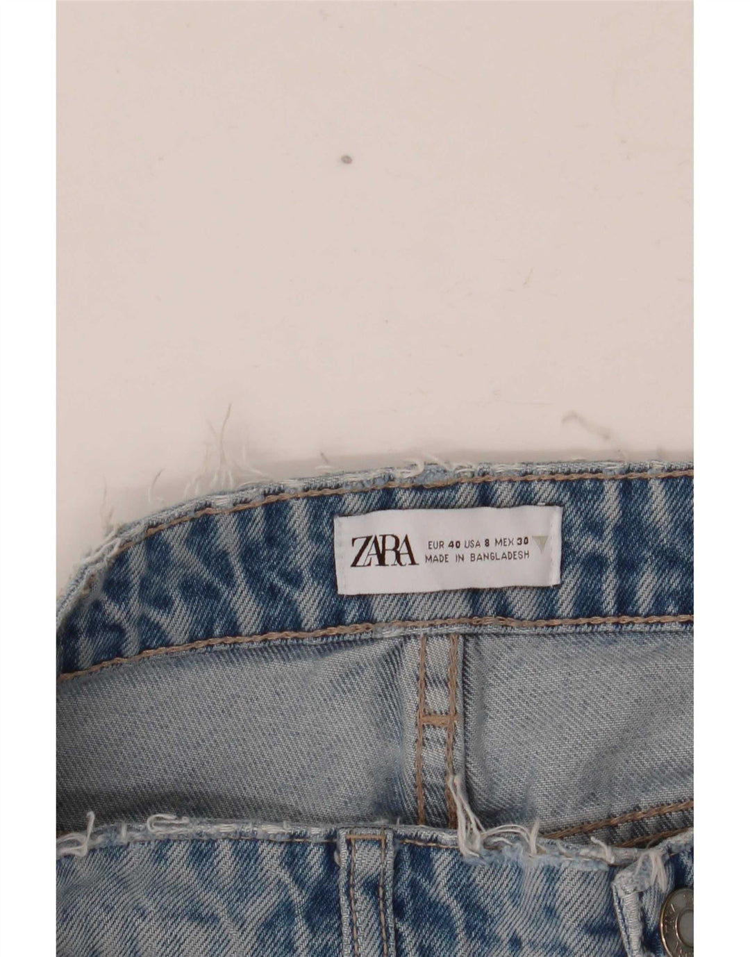 Zara Womens Straight Jeans EU 40 Medium W30 L30 Blue