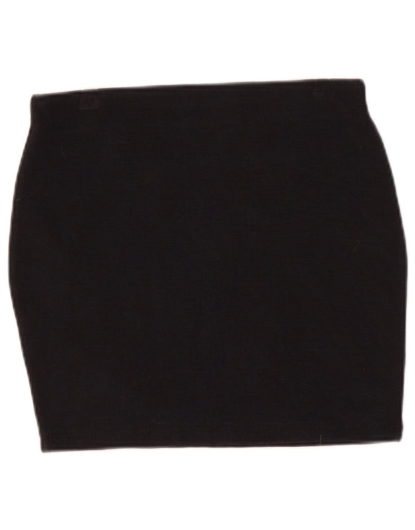 Zara Womens Trafaluc Mini Skirt Medium W28 Navy Blue Cotton