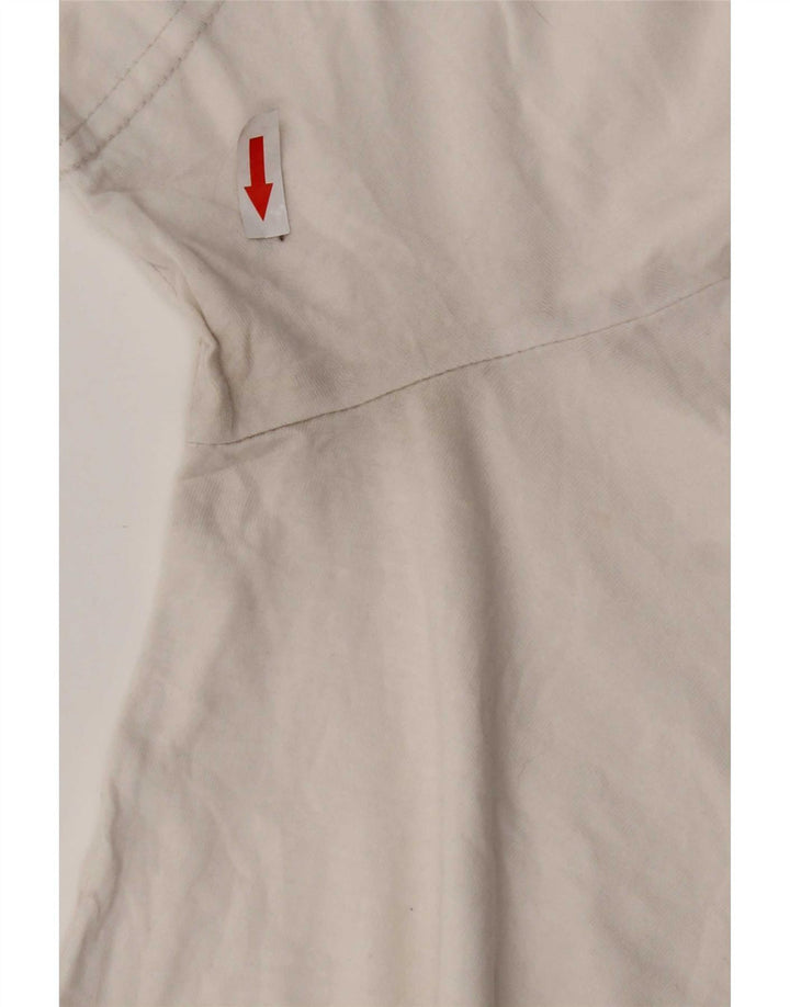 Adidas Mens Graphic T-Shirt Top Medium White Cotton
