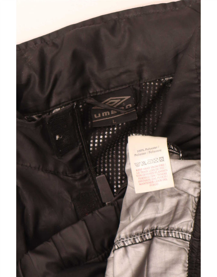 Umbro Mens Regular Fit Tracksuit Top Jacket Large Black Polyester Sports