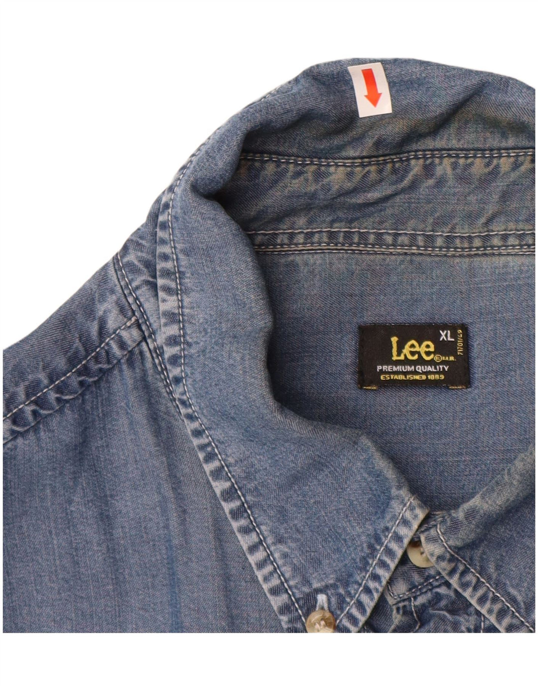 LEE Mens Shirt XL Blue Tencel