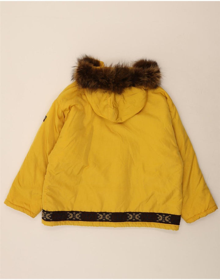 Napapijri Mens Voyage Windbreaker Jacket UK 40 Large Yellow Polyamide