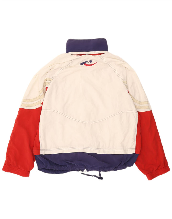 LOTTO Mens Tracksuit Top Jacket IT 50 Medium White Colourblock