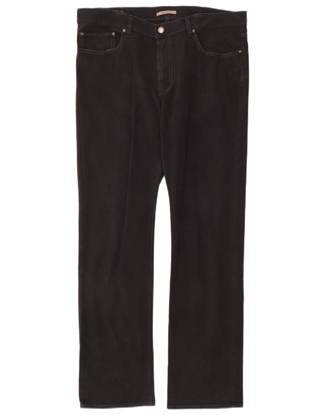 MARLBORO CLASSICS Mens Regular Fit Straight Jeans W36 L34 Black Cotton