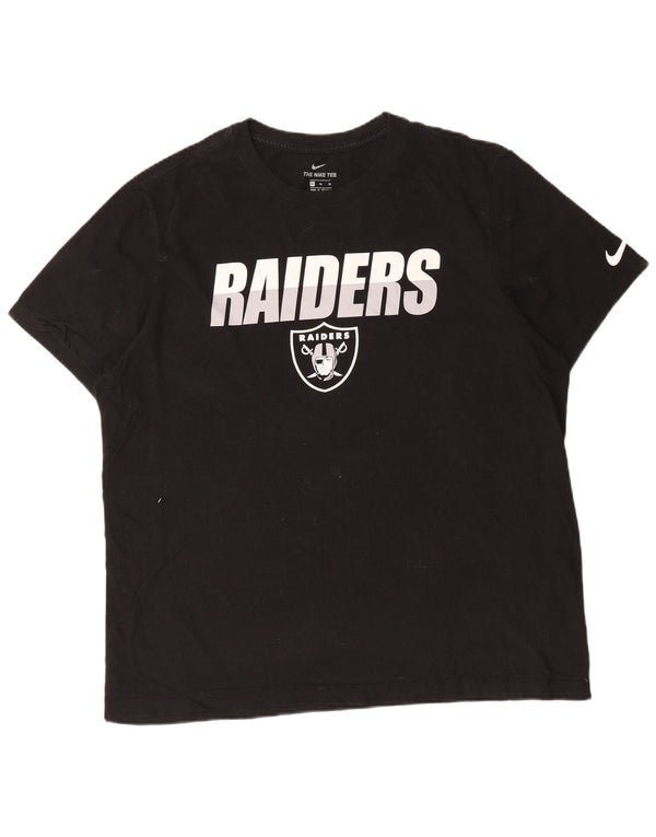 Nike Mens Raiders Graphic T-Shirt Top XL Black