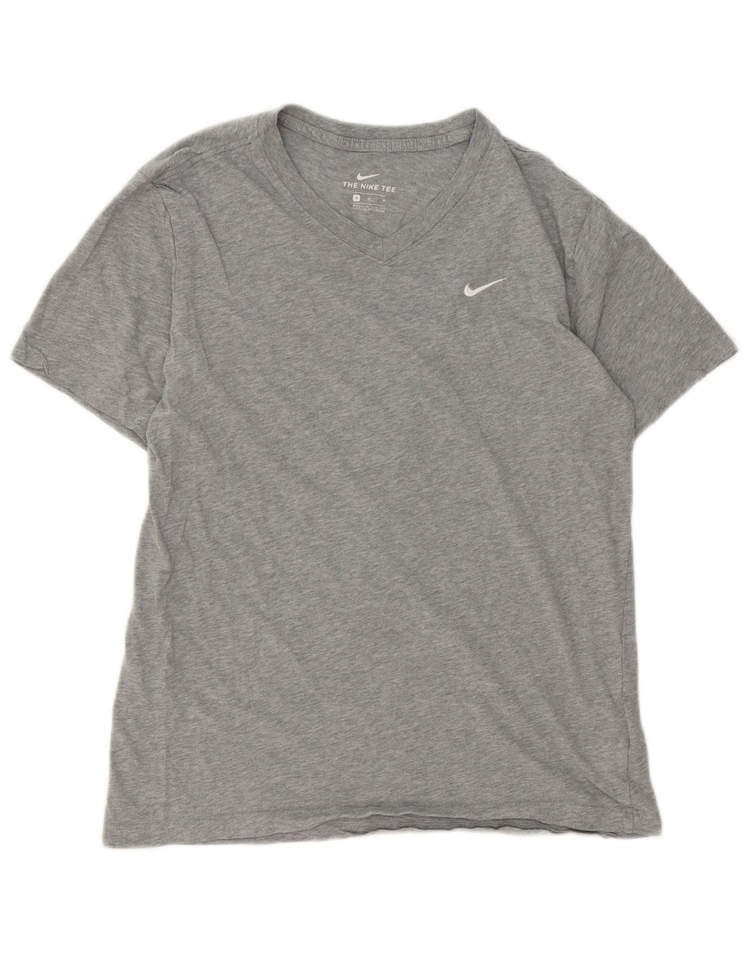 Nike Mens T-Shirt Top Medium Grey Flecked Cotton
