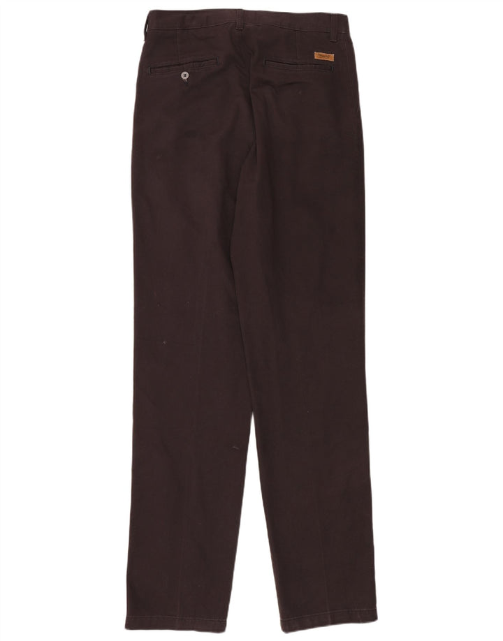 WRANGLER Mens Pegged Chino Trousers W32 L36 Brown Cotton