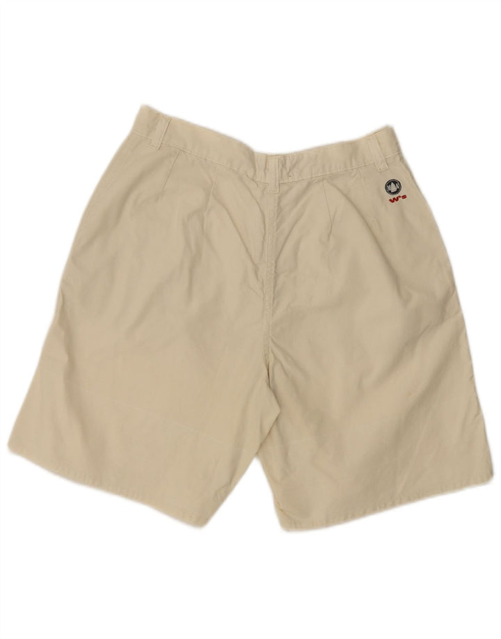 Murphy & Nye Womens Pegged Chino Shorts W30 Medium Beige Cotton