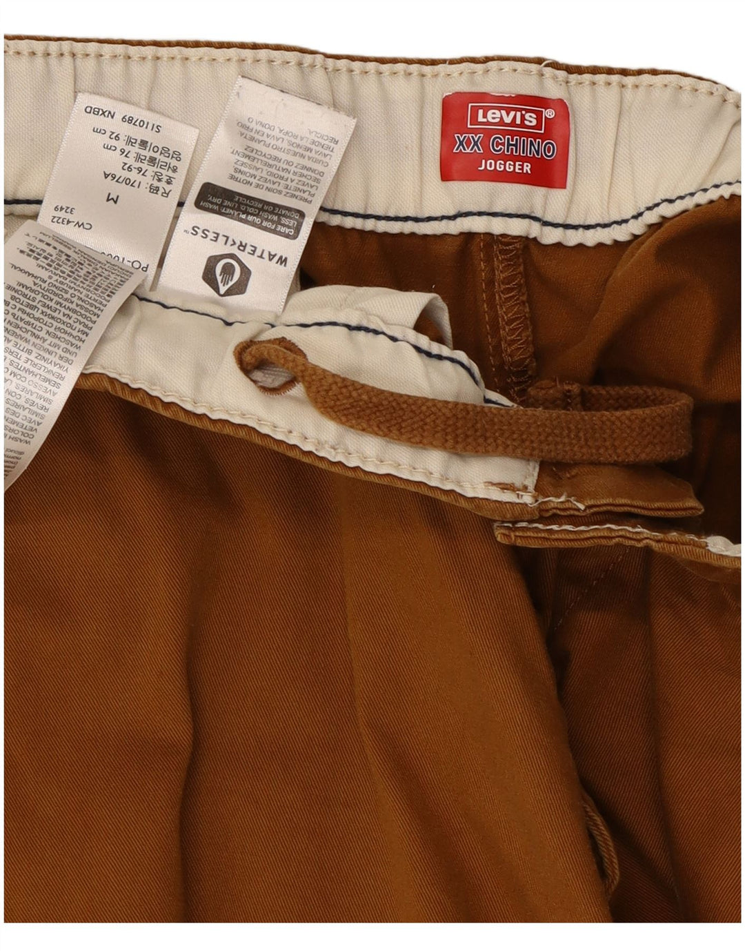 Levi's Mens Joggers Chino Trousers Medium W32 L28 Brown Cotton