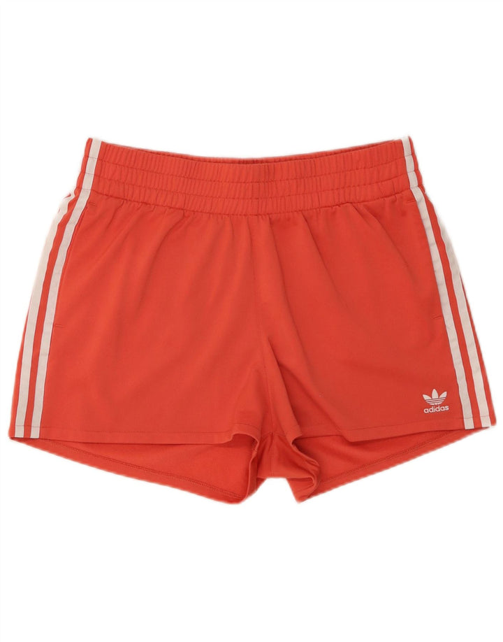 Adidas Womens Sport Shorts UK 18 XL Orange Polyester