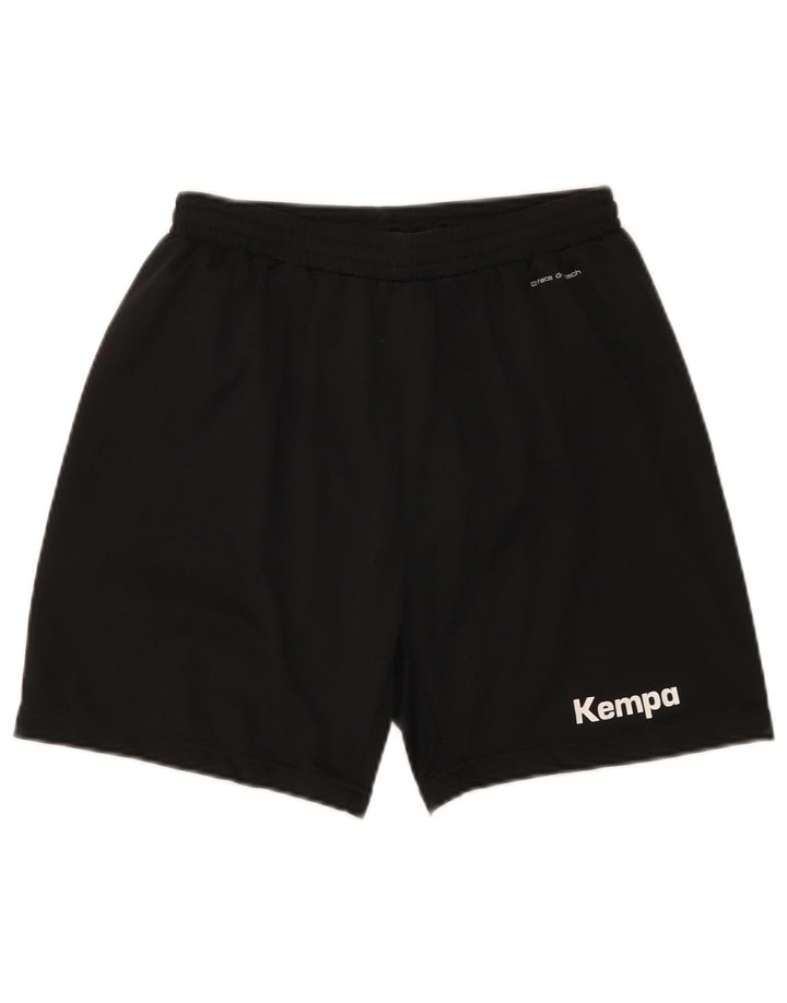 Vintage Mens Swimming Shorts Small Black Polyester