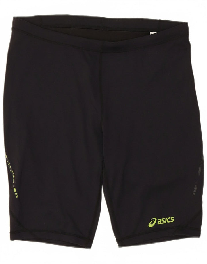 ASICS Womens Sport Shorts UK 14 Large Black Polyester