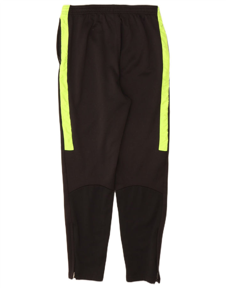 NIKE Boys Dri Fit Tracksuit Trousers 13-14 Years XL Black Colourblock