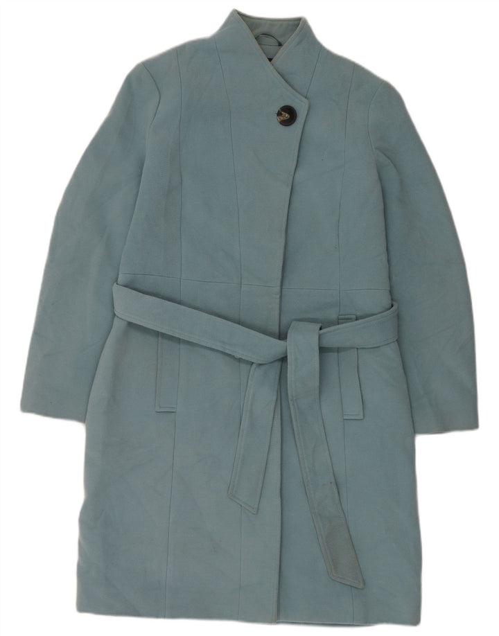 Marks & Spencer Womens Loose Fit Overcoat UK 18 XL  Blue Polyester