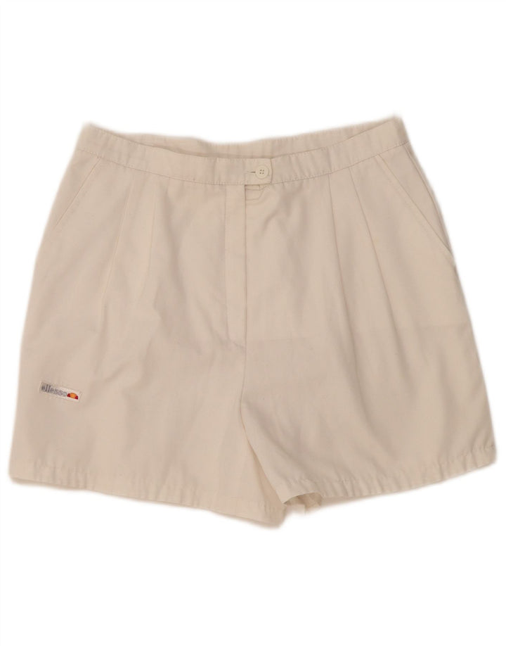 Ellesse Womens High Waist Pegged Chino Shorts Medium W30 White