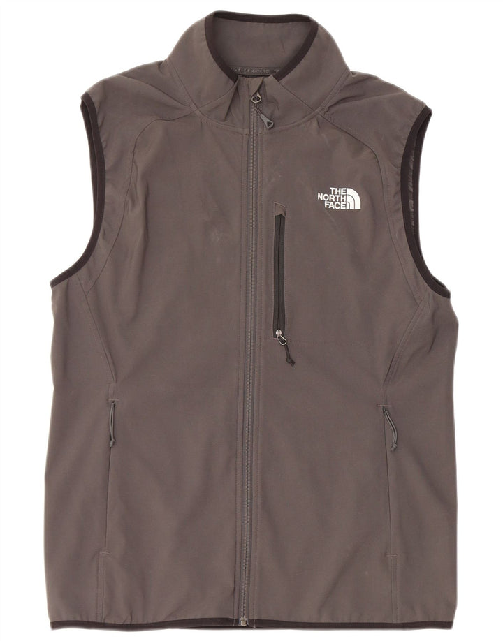 The North Face Mens Sleeveless Tracksuit Top Jacket Large Grey Polyester