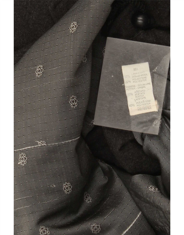 Penny Black Womens 3 Button Blazer Jacket IT 42 Medium Grey Wool