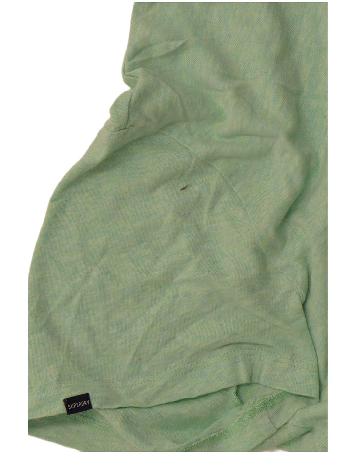 Superdry Mens T-Shirt Top Large Green Cotton