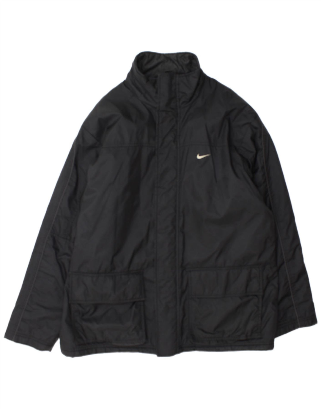 Nike Mens Windbreaker Jacket UK 45/47 XL Black Nylon