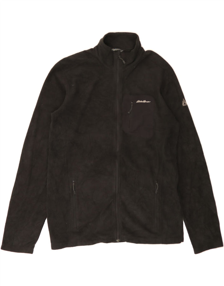 EDDIE BAUER Mens Fleece Jacket UK 40 Large Black Vintage Eddie Bauer and Second-Hand Eddie Bauer from Messina Hembry 