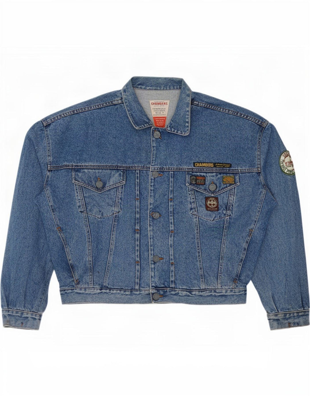 Chambers Mens Denim Jacket UK 42 XL Blue