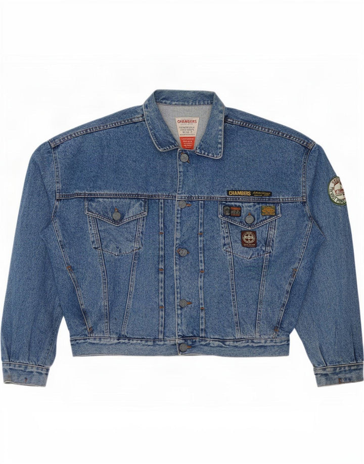 Chambers Mens Denim Jacket UK 42 XL Blue