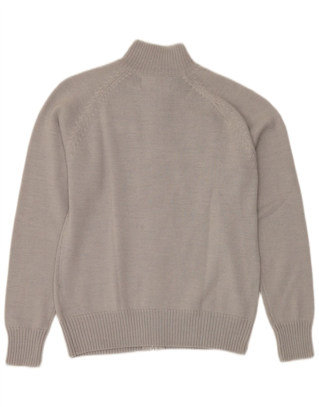 KAPPA Womens Cardigan Sweater UK 14 Medium Grey Colourblock Acrylic