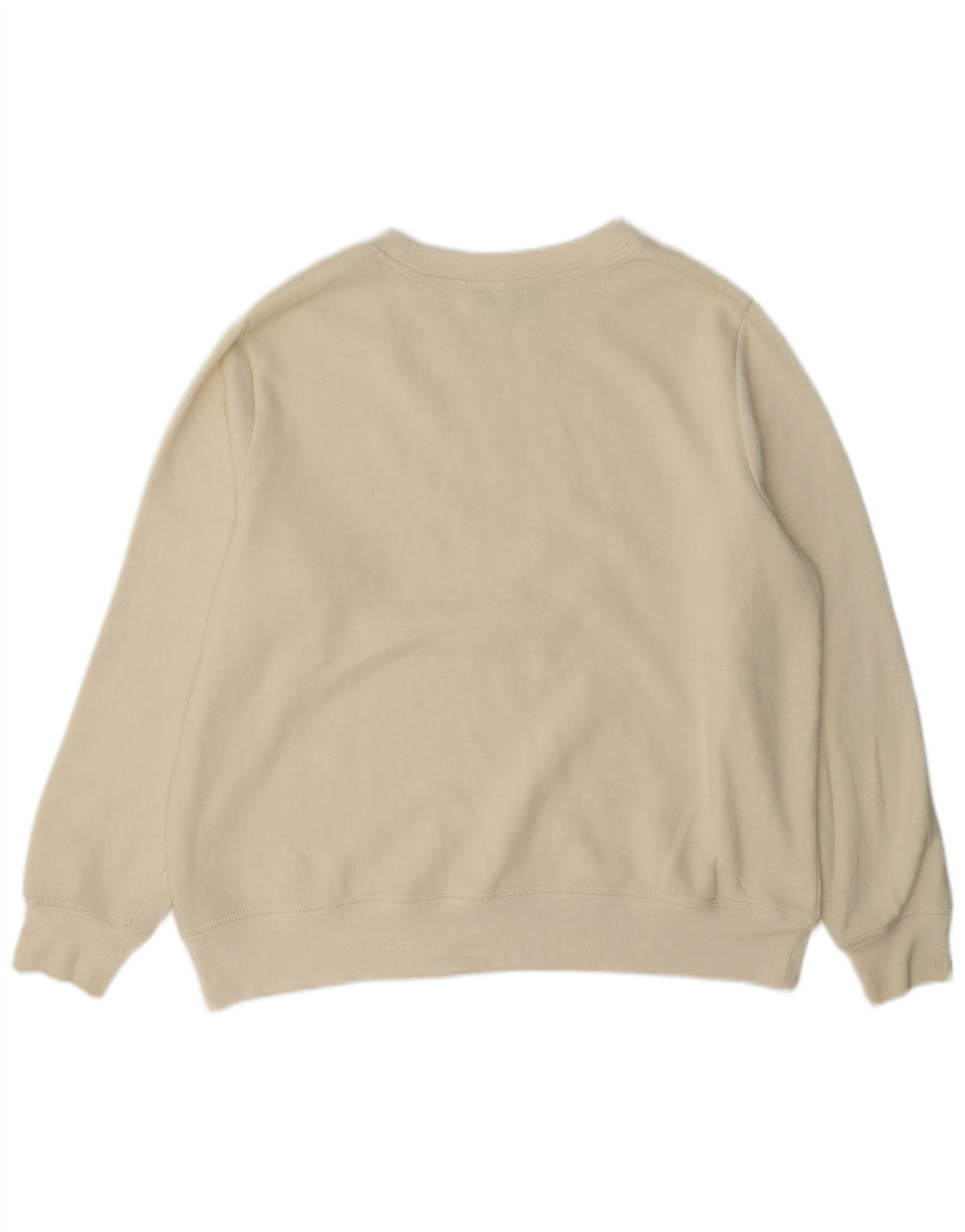 Marks & Spencer Womens Graphic Sweatshirt Jumper UK 16 Large Off White