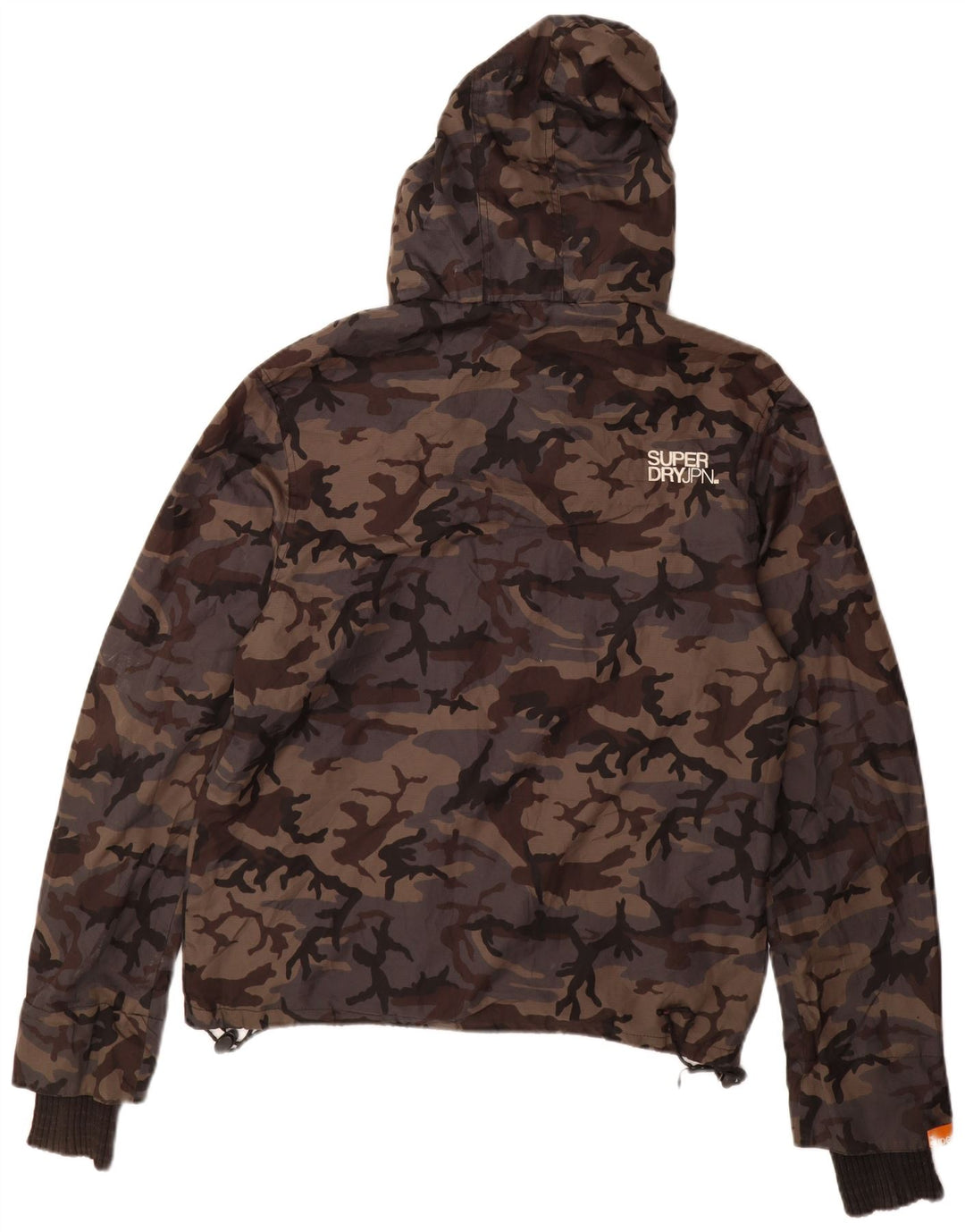 Superdry Mens Graphic Windbreaker Jacket UK 38 Medium Grey Nylon