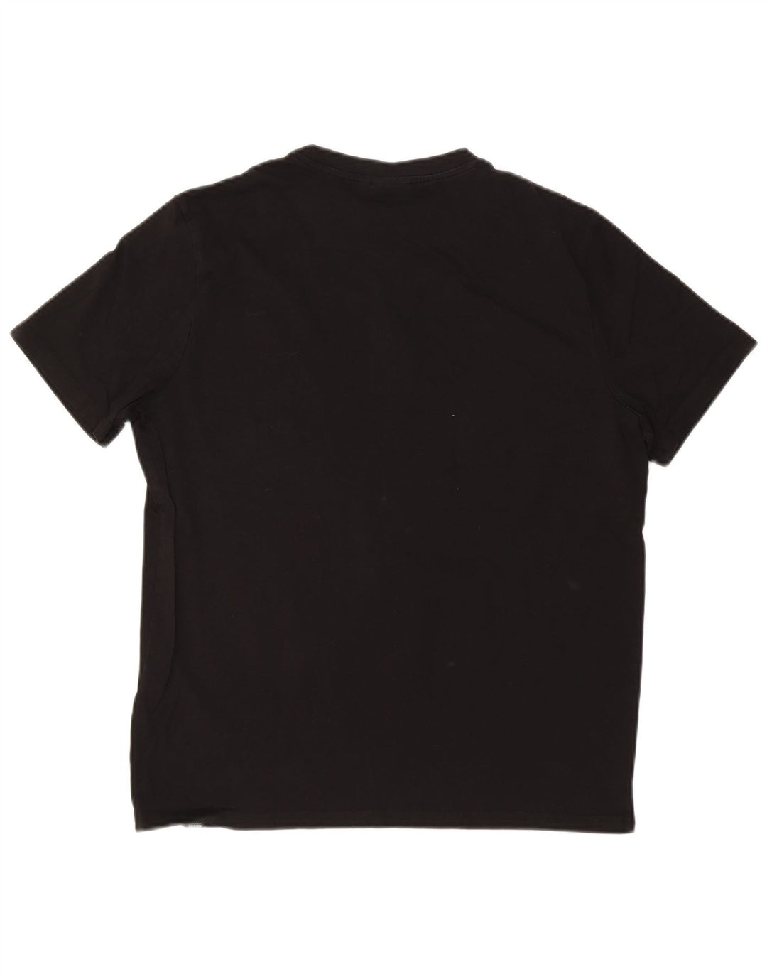 ELLESSE Mens Graphic T-Shirt Top Medium Black Cotton