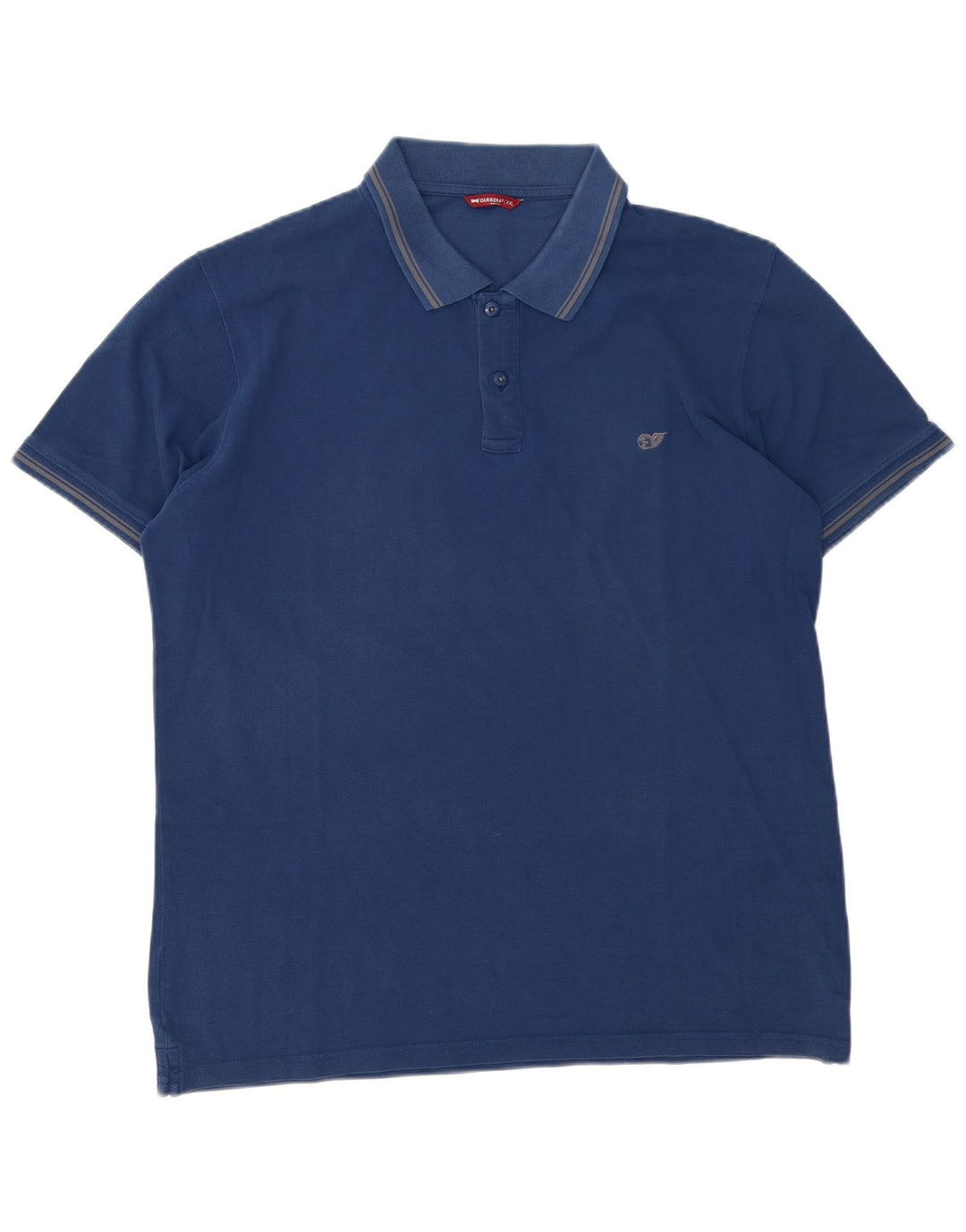 Carrera Mens Polo Shirt 2XL Blue Cotton