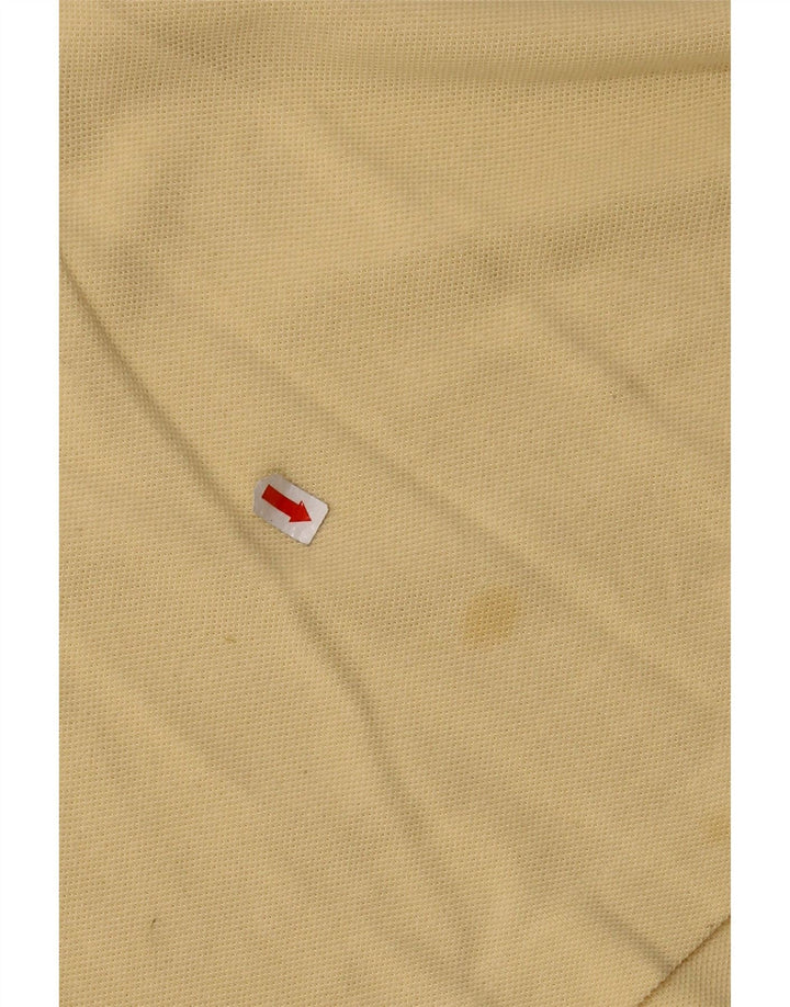 LACOSTE Mens Polo Shirt Size 6 XL Yellow Cotton