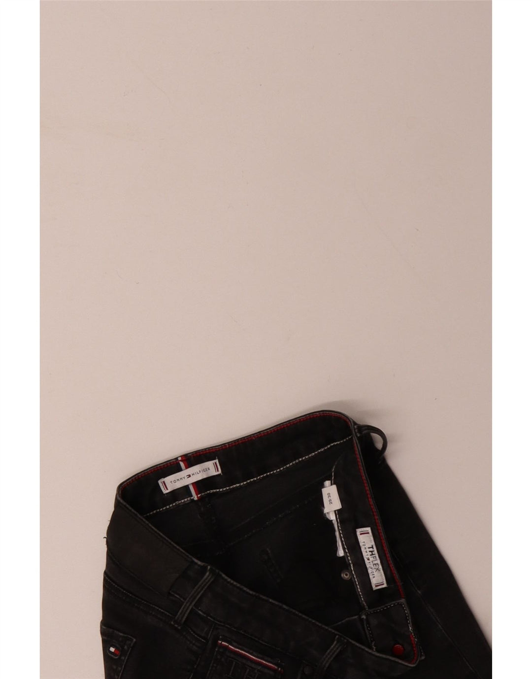 TOMMY HILFIGER Womens Skinny Jeans W29 L26 Black