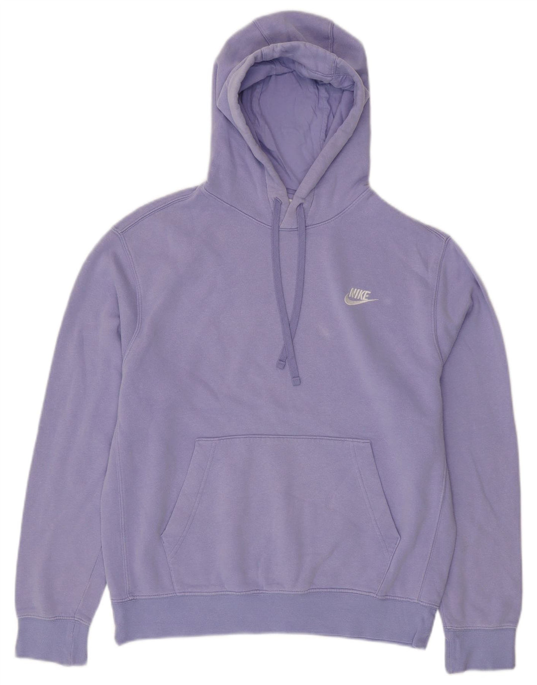 NIKE Mens Hoodie Jumper Medium Purple Cotton